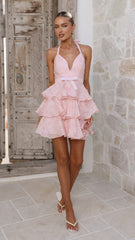 Riana Mini Dress - Blush