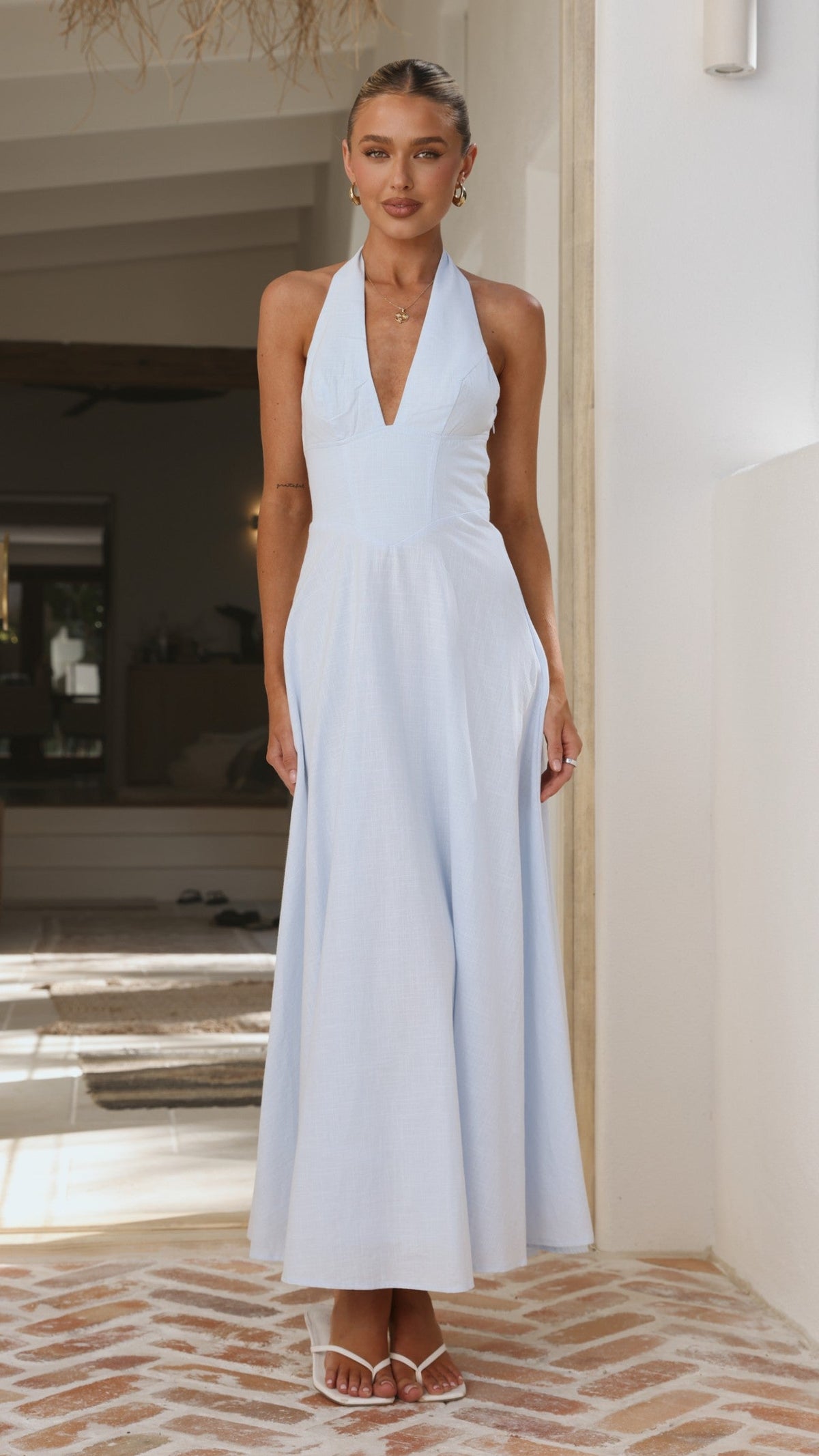Skye Maxi Dress - Blue
