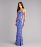 Betty Sequin Strappy Mermaid Formal Dress