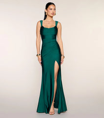 Kaitlin Low Back Slit Mermaid Formal Dress