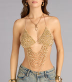 Festival Headliner Beaded Triangle Bralette