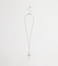 My Path Faux Pearl Cross Necklace
