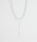 Unforgettable Luxe Rhinestone Pearl Layered Necklace