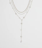 Unforgettable Luxe Rhinestone Pearl Layered Necklace