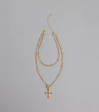 True Grace Layered Cross Necklace