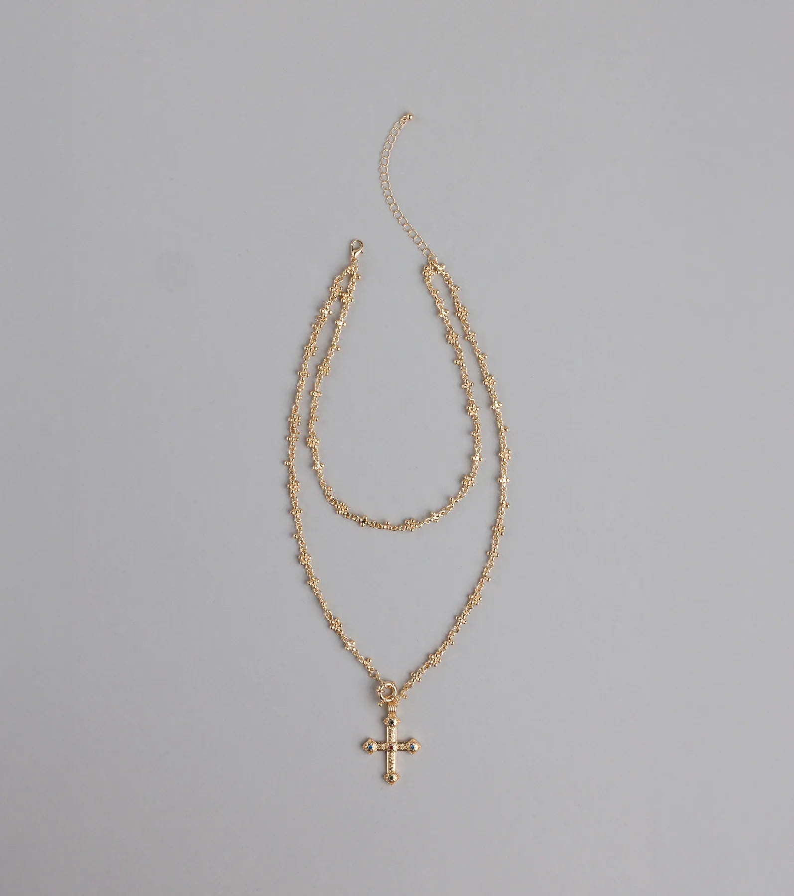 True Grace Layered Cross Necklace