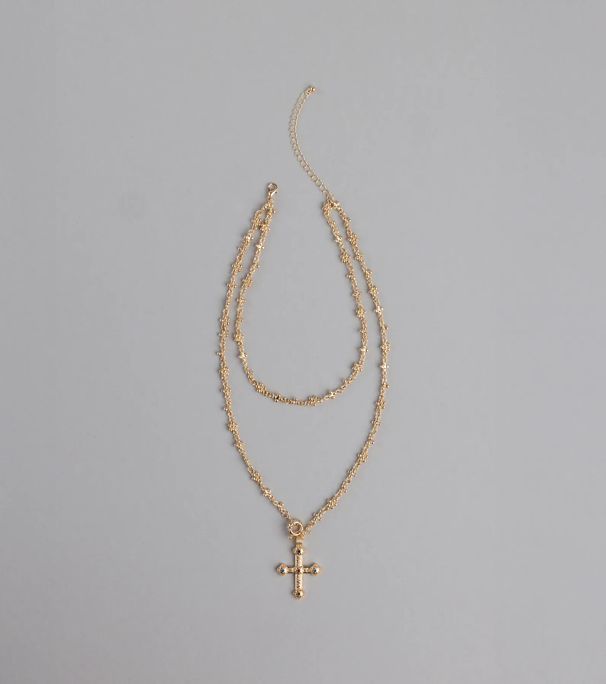 True Grace Layered Cross Necklace