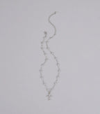 Bless Up Beaded Cross Necklace