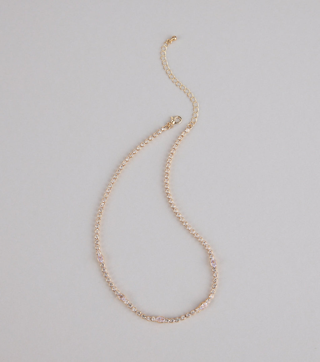 Extra Glow Rhinestone Necklace
