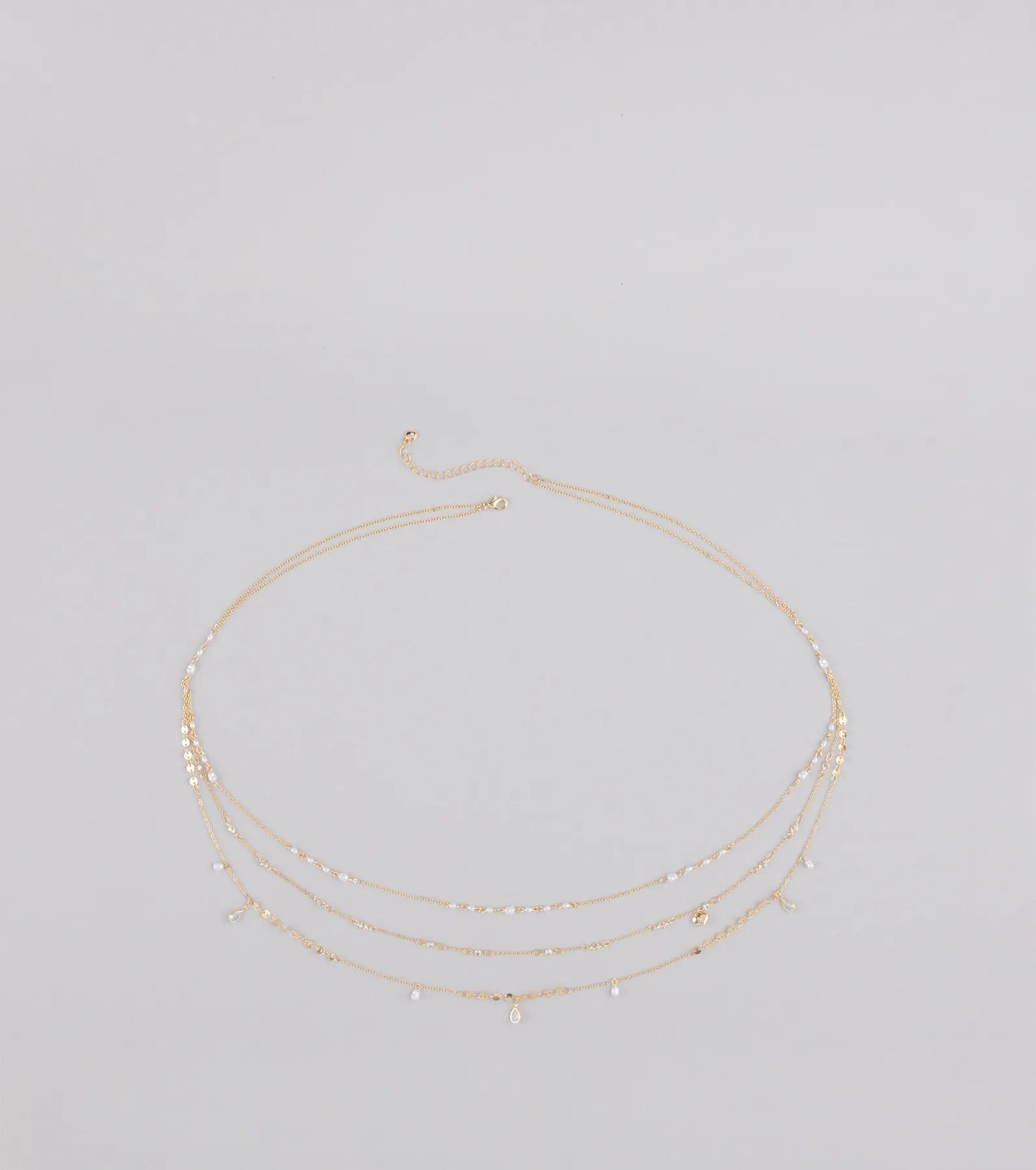Casual Glamour Faux Pearl Belly Chain