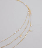 Casual Glamour Faux Pearl Belly Chain