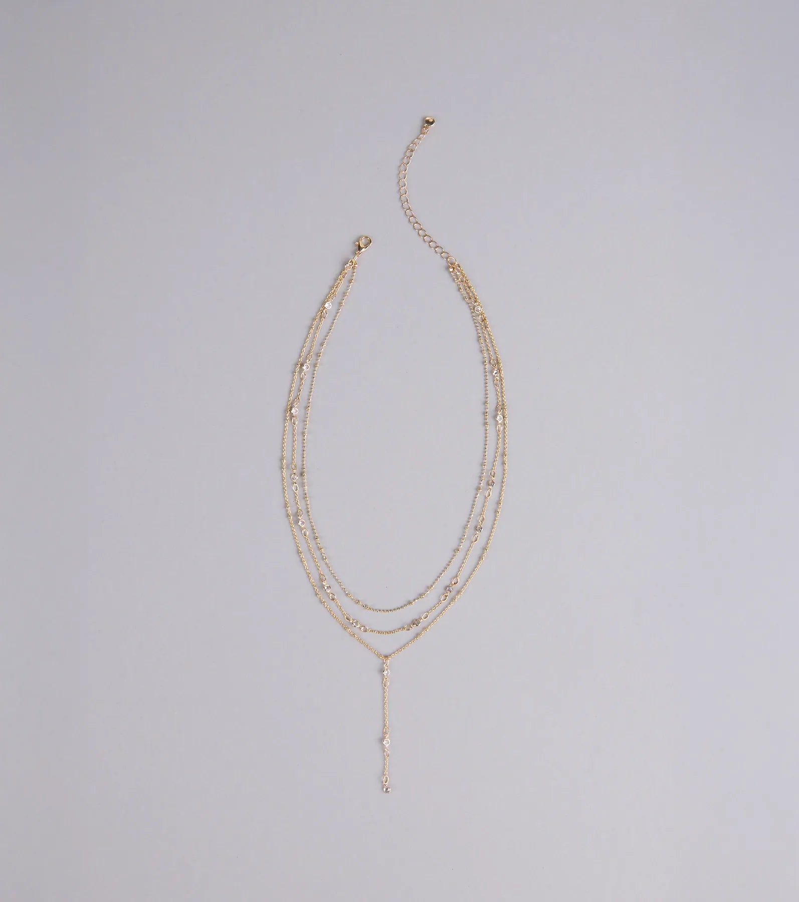 Best Version Rhinestone Layered Necklace