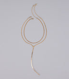 Double Trouble Snake Chain Lariat Necklace Set