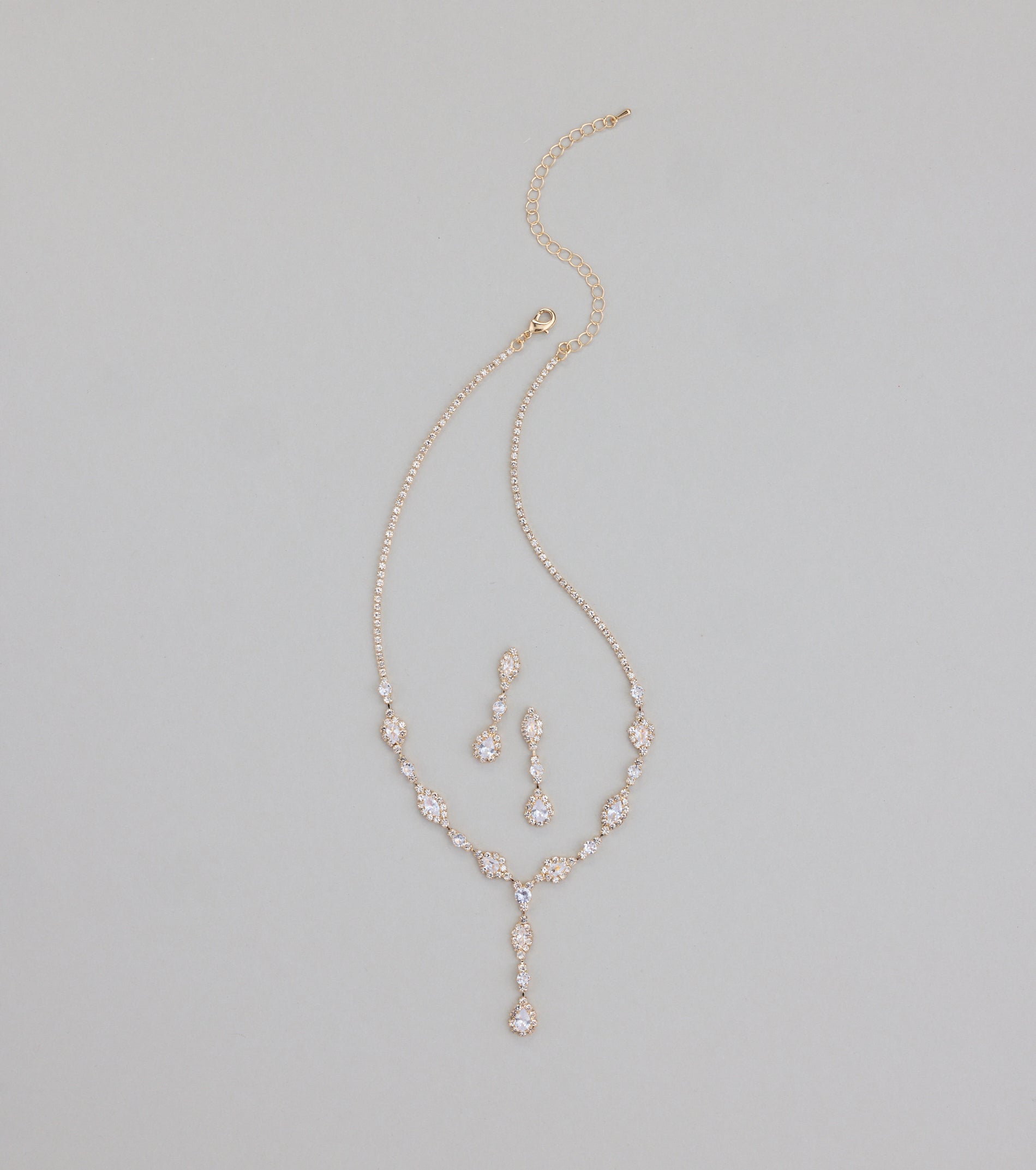 Dazzling Elegance Necklace And Earrings Set
