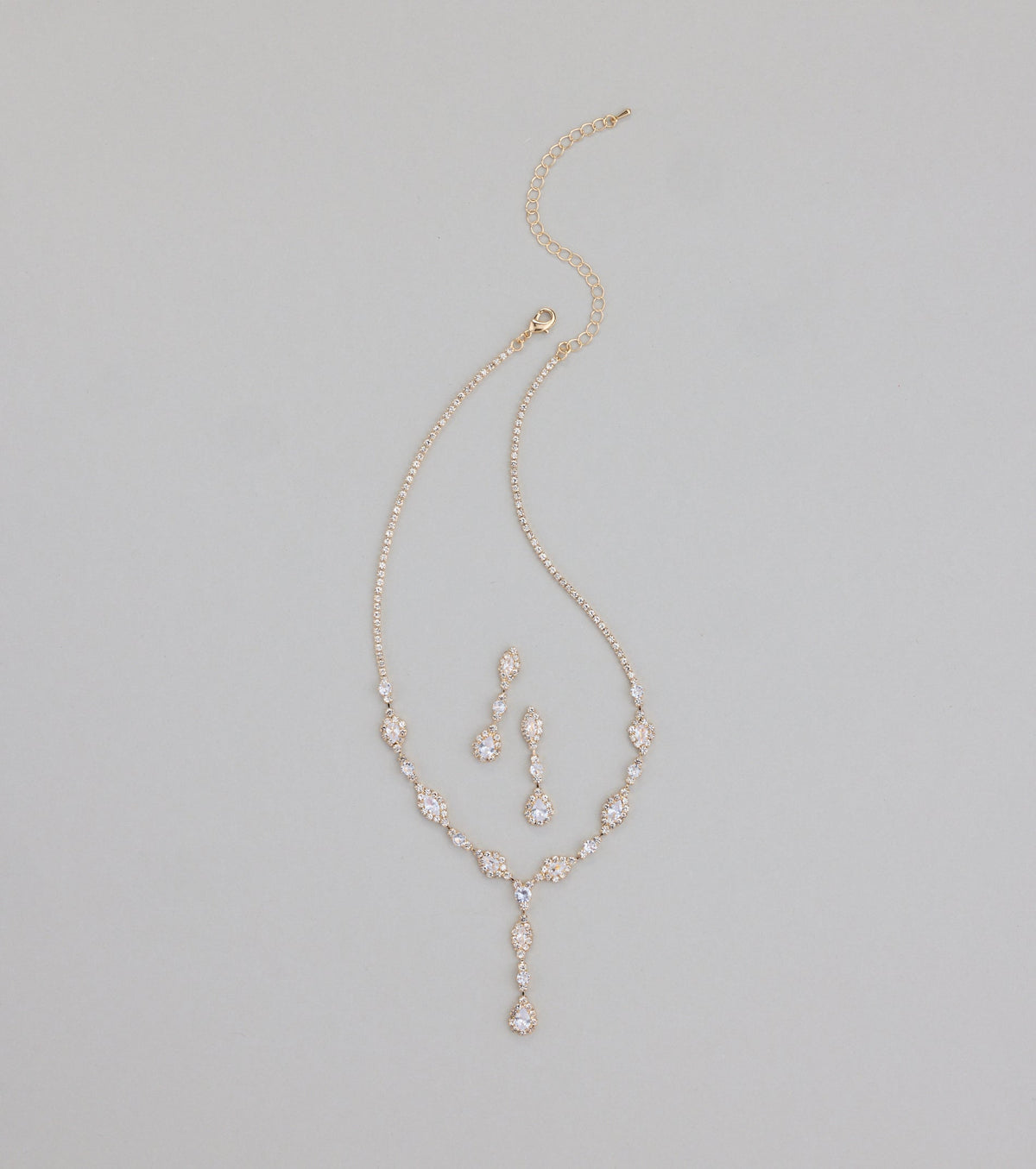 Dazzling Elegance Necklace And Earrings Set