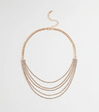 Perfect Girl Layered Rhinestone Necklace
