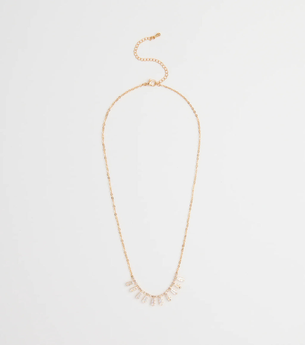 Instant Elevation Cubic Zirconia Charm Necklace