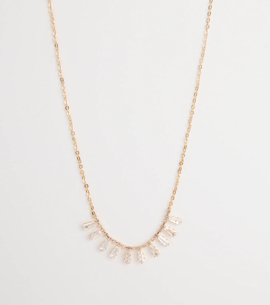 Instant Elevation Cubic Zirconia Charm Necklace