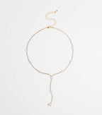 Luxe Aura Cubic Zirconia Lariat Necklace
