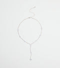 Luxe Aura Cubic Zirconia Lariat Necklace