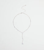 Luxe Aura Cubic Zirconia Lariat Necklace