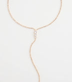 Chic Cubic Zirconia Choker Lariat Necklace
