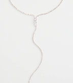 Chic Cubic Zirconia Choker Lariat Necklace