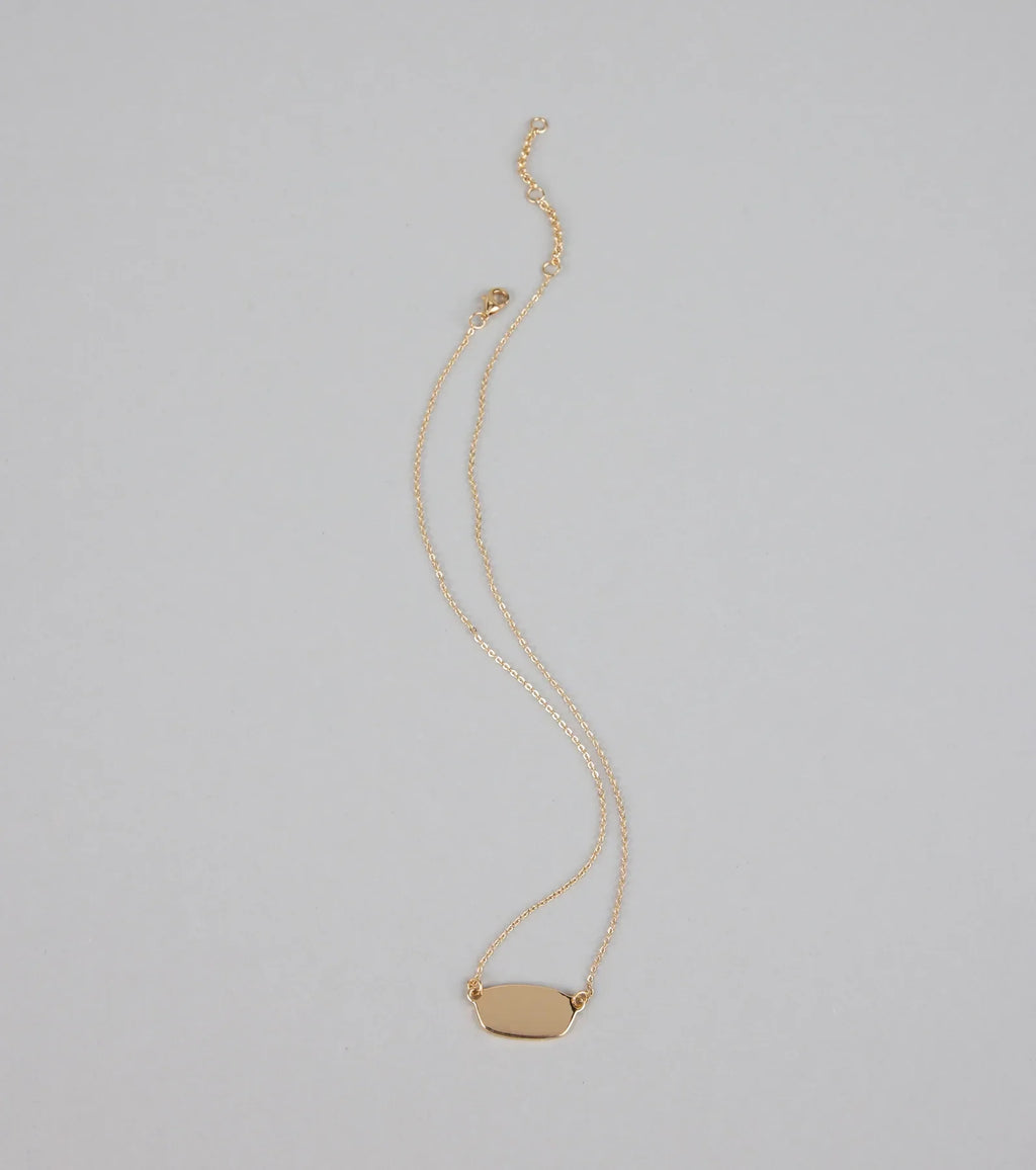 Minimal Mood Dainty Pendant Chain Necklace