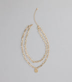 Level Up Layered Paperclip Chain Necklace