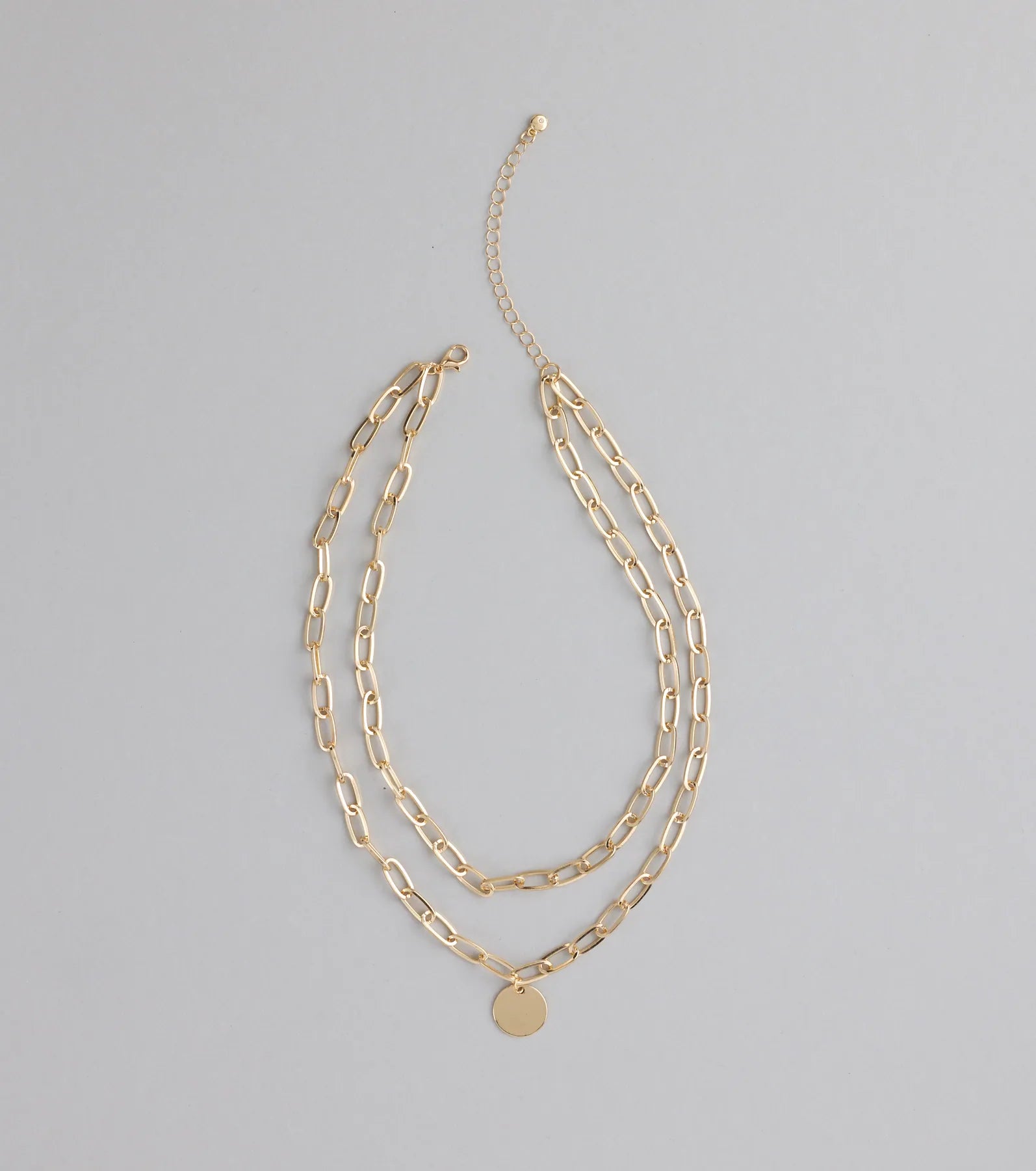 Level Up Layered Paperclip Chain Necklace