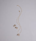 So Charming Bow Necklace And Stud Earrings Set
