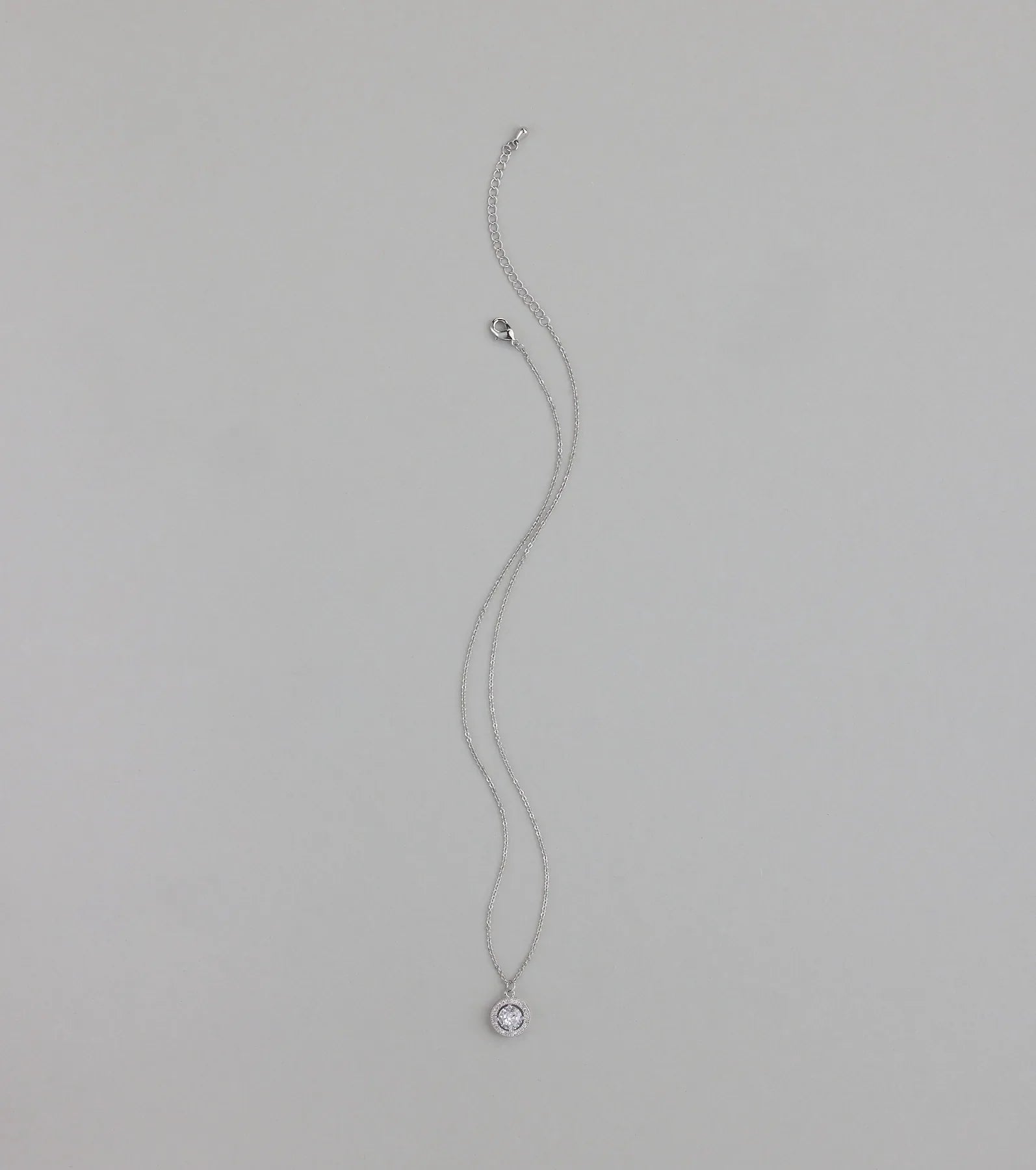 Elegantly Chic Cubic Zirconia Pendant Necklace