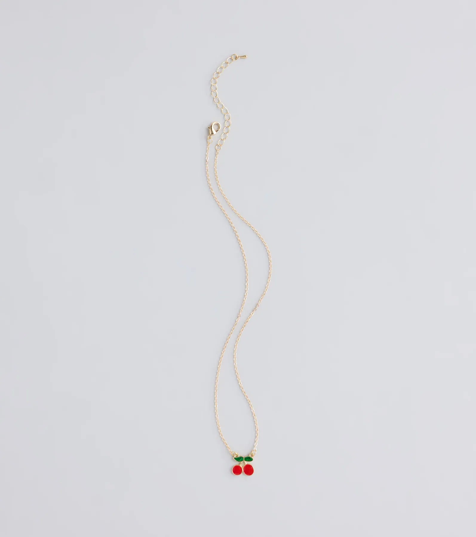 Sweet Summer Cherry Charm Necklace