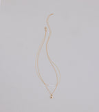 Dainty Heart Lock Charm Layered Necklace
