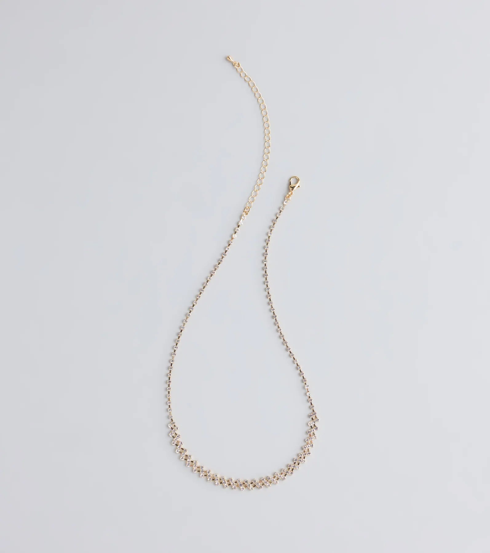 Hidden Gem Rhinestone Bar Necklace