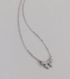 Chic Perfection Cubic Zirconia Bow Necklace