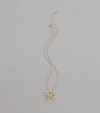 Simply Sparkling Rhinestone Bow Necklace