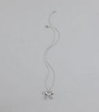 Simply Sparkling Rhinestone Bow Necklace