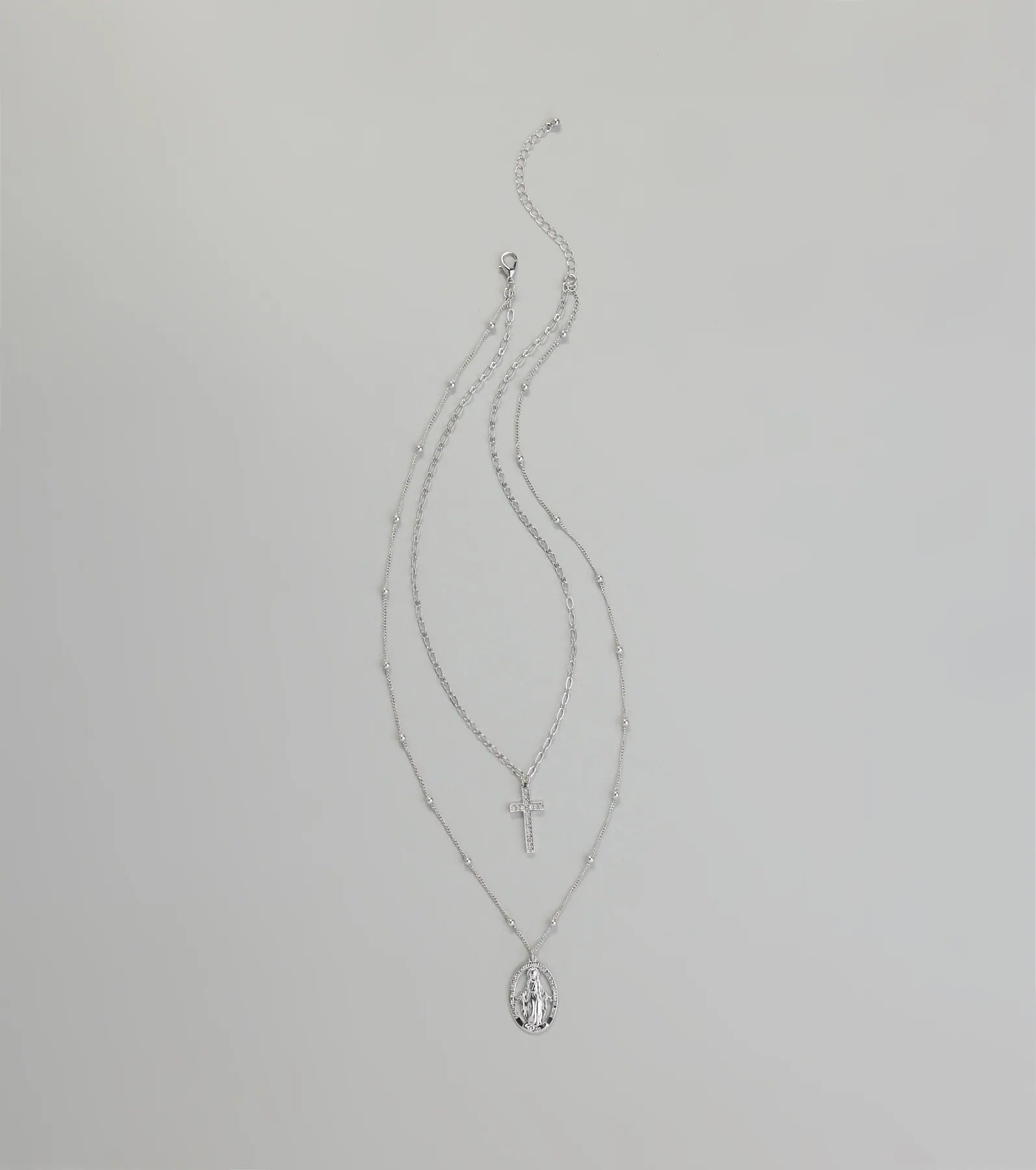 Showcase Faith Pendant Layered Necklace