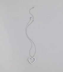 Capture Hearts Pearl Charm Necklace