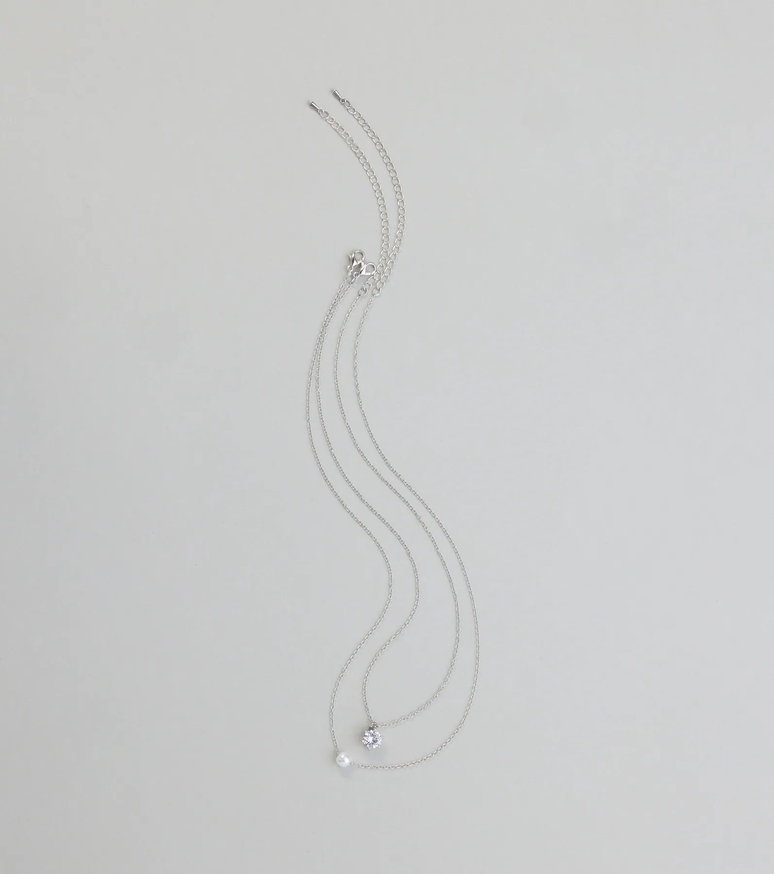 All About Luxe Pearl Cubic Zirconia Charm Necklace