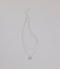 Sweet Trend Bow Pearl Layered Necklace