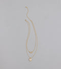 From The Heart Bow Layered Necklace