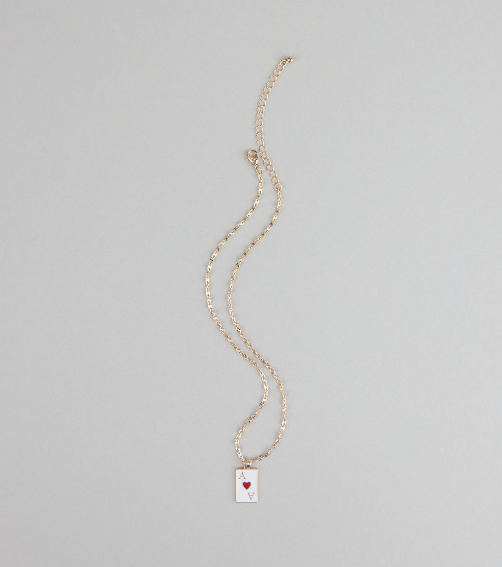 Ace Your Look Heart Pendant Necklace