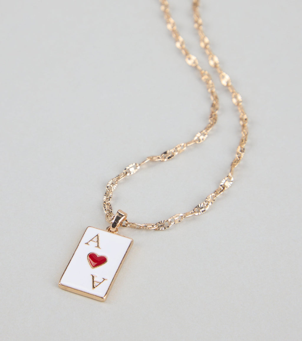 Ace Your Look Heart Pendant Necklace