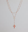 Bless Your Drama Layered Cross Necklace