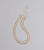 Double The Drama Layered Chain Necklace