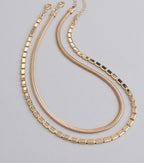 Double The Drama Layered Chain Necklace