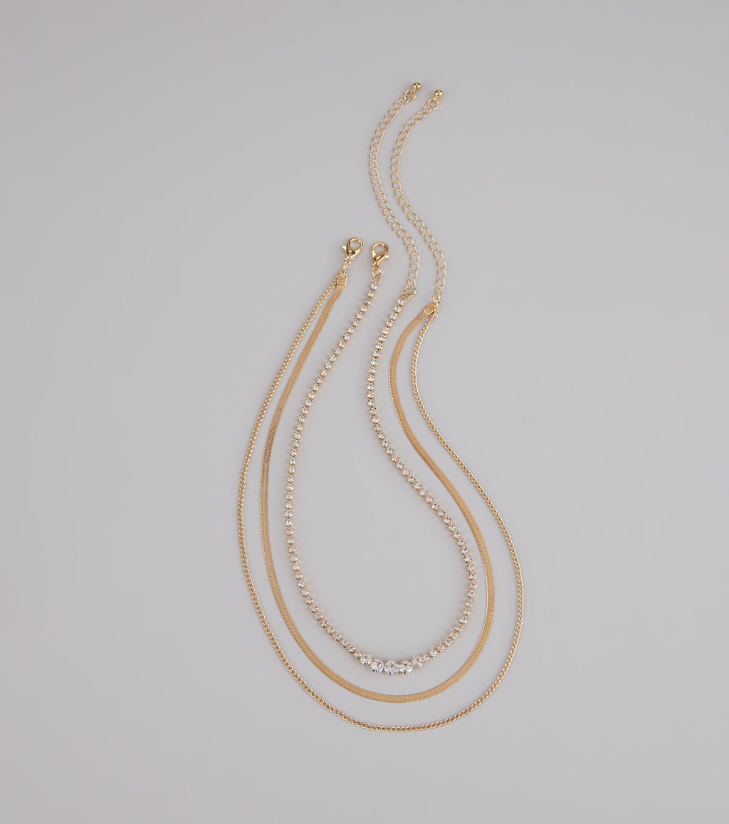 Keep It Sparkling Layered Necklace Set
