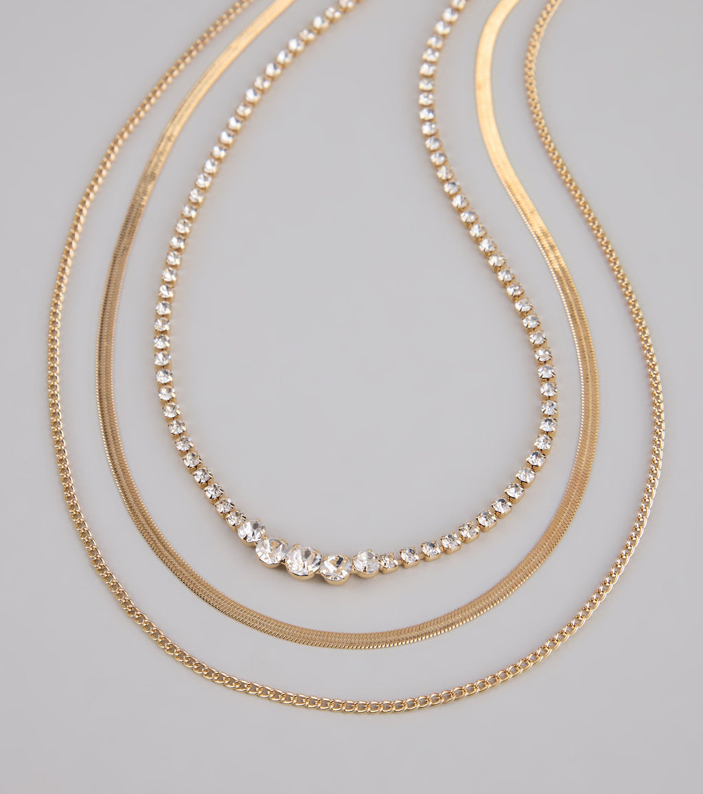 Keep It Sparkling Layered Necklace Set